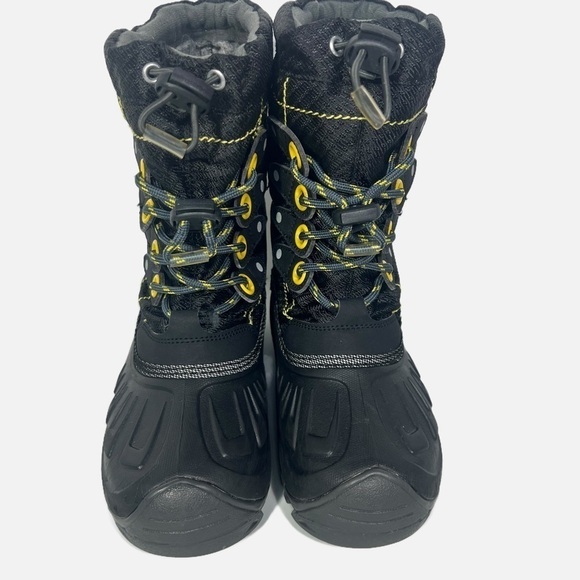 KODIAK CHARLIE GLO BOOTS W INSERT BLACK YELLOW size Youth 1 - Picture 3 of 10
